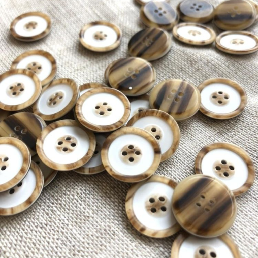 Wood Imitation Buttons
