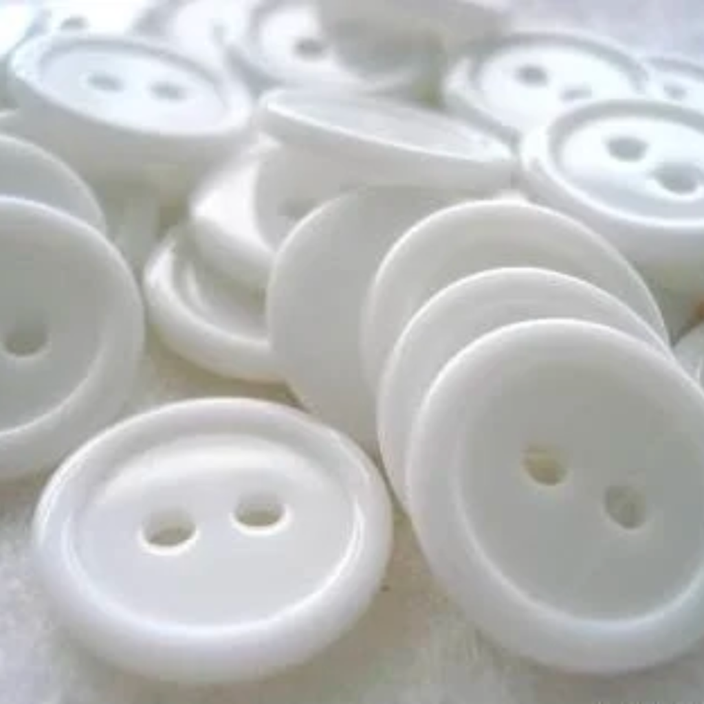 White Circle Shape Chalk Button