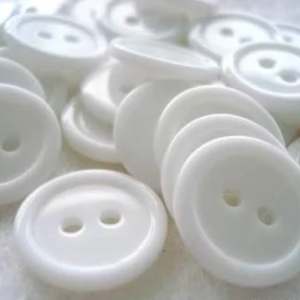 White Circle Shape Chalk Button